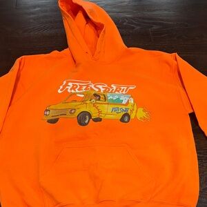 Khalid Free Spirit Graphic Hoodie - Bright Orange